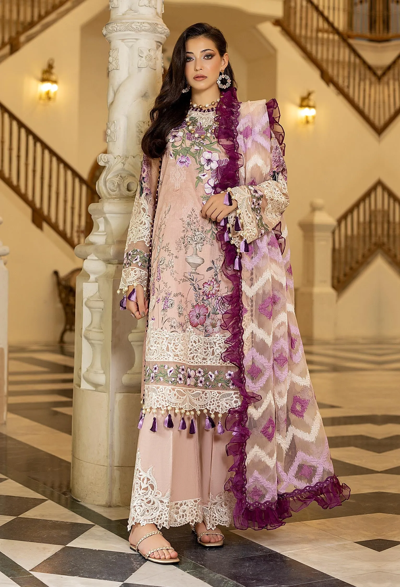 Adan's Libas Chantilly Lawn Collection 2022  – FRUITY FLORALS - A
