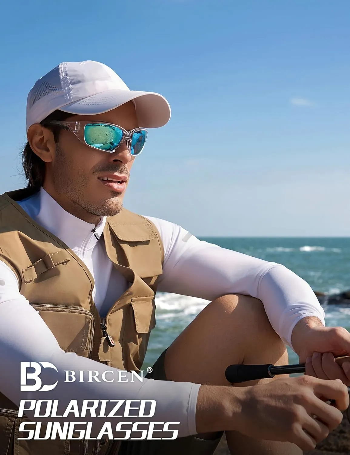 BIRCEN Sport Polarized Sunglasses for Men - Women:UV Protection Shades for Fishing Driving Cycling Running
