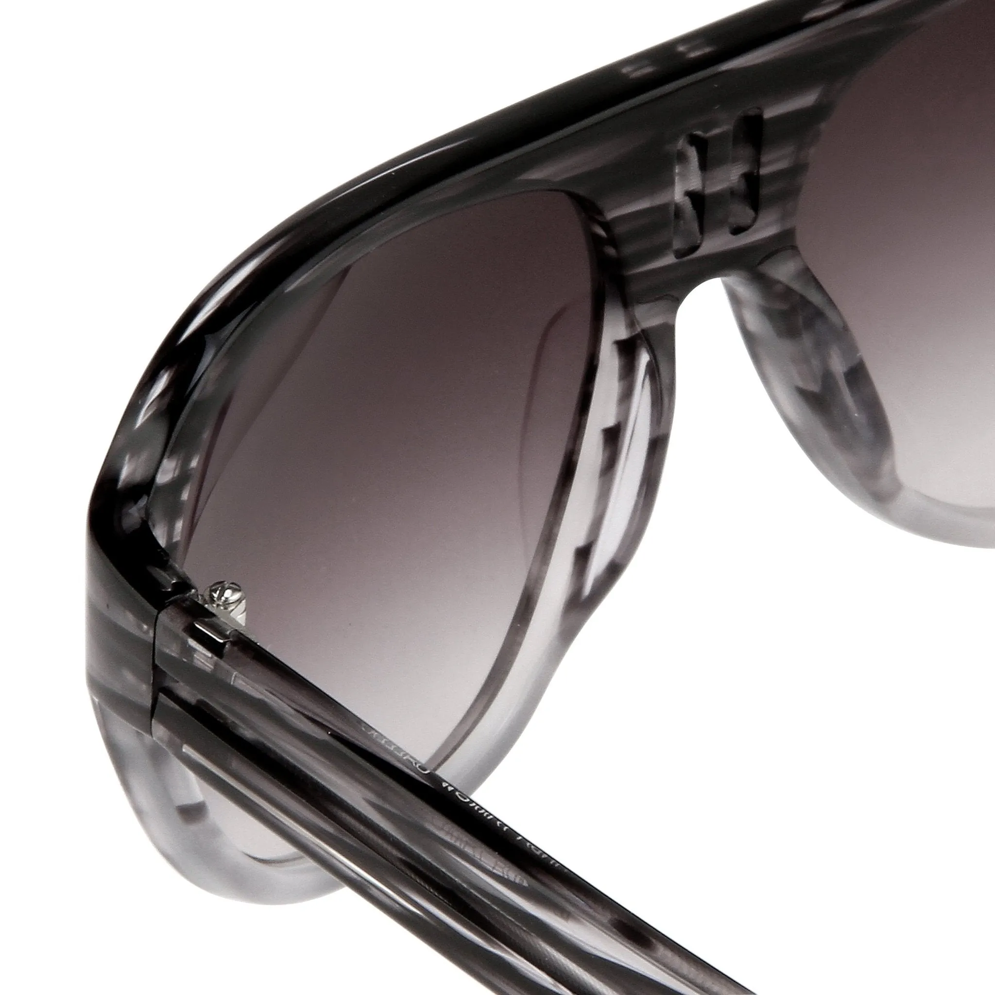Boris Bidjan Saberi Sunglasses Striped Grey and Purple