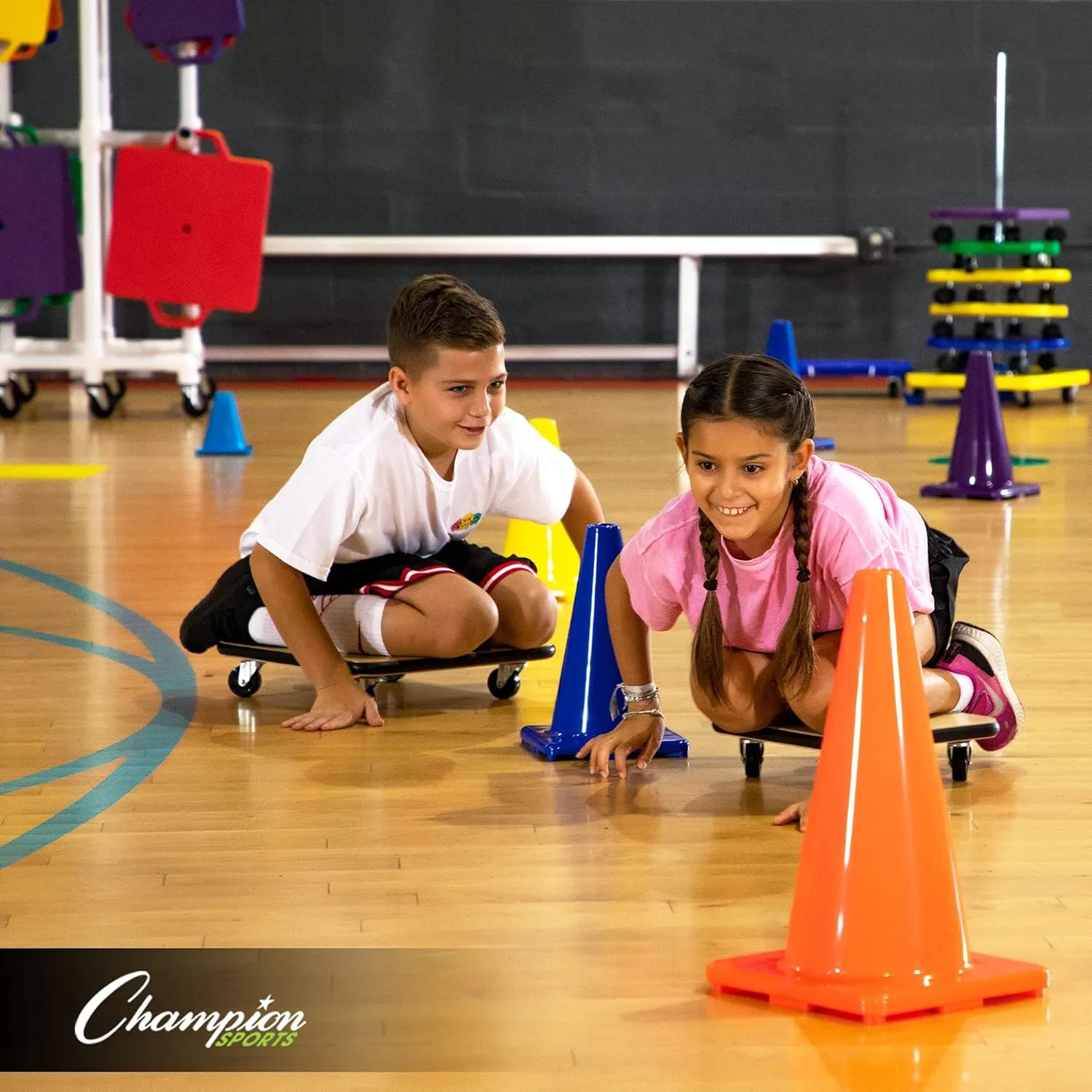 Champion Sports Hi Visibility Flexible Vinyl Cones