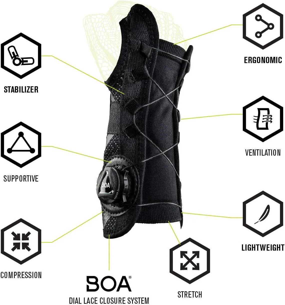 DonJoy Performance Bionic Reel-Adjust Wrist Brace (Left, Medium/Large)