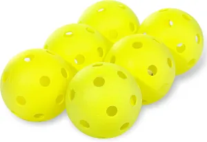 Franklin Sports Plastic Softballs - MLB - Includes 6 Balls for Batting Practice or Backyard Baseball Play - Replacement Balls  90mm Official Baseball Size - Yellow