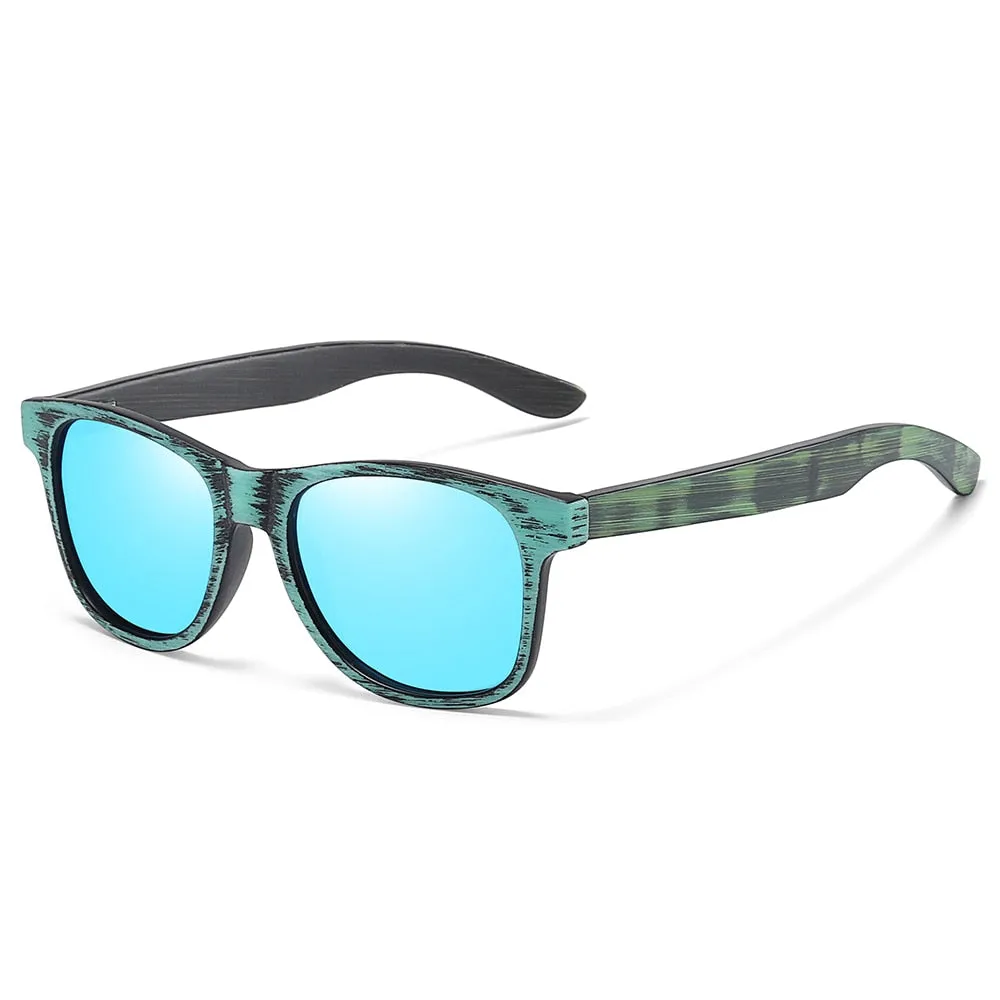 Handmade Bamboo and Wood Polarized Men's Sunglasses Hot With Wooden Box