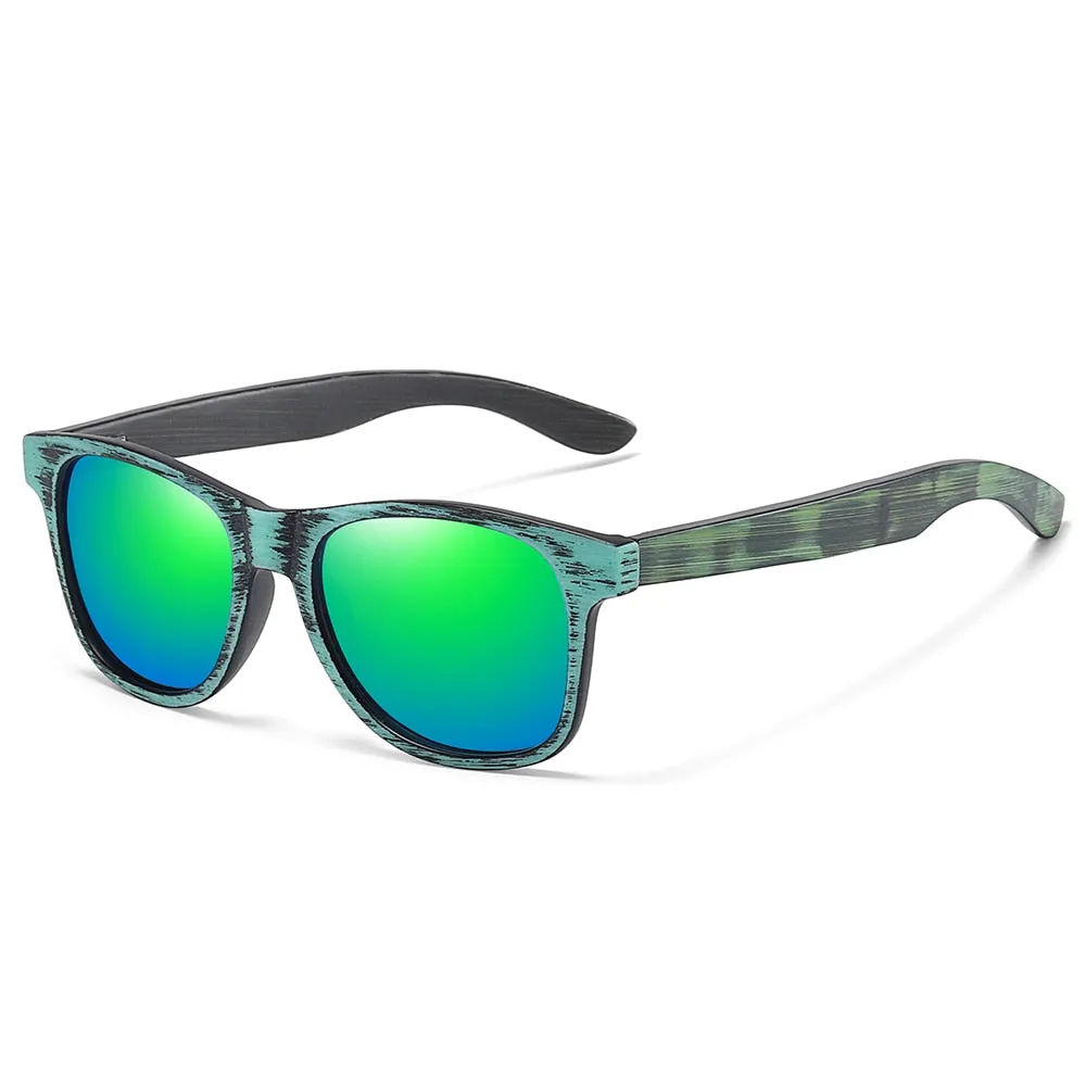 Handmade Bamboo and Wood Polarized Men's Sunglasses Hot With Wooden Box