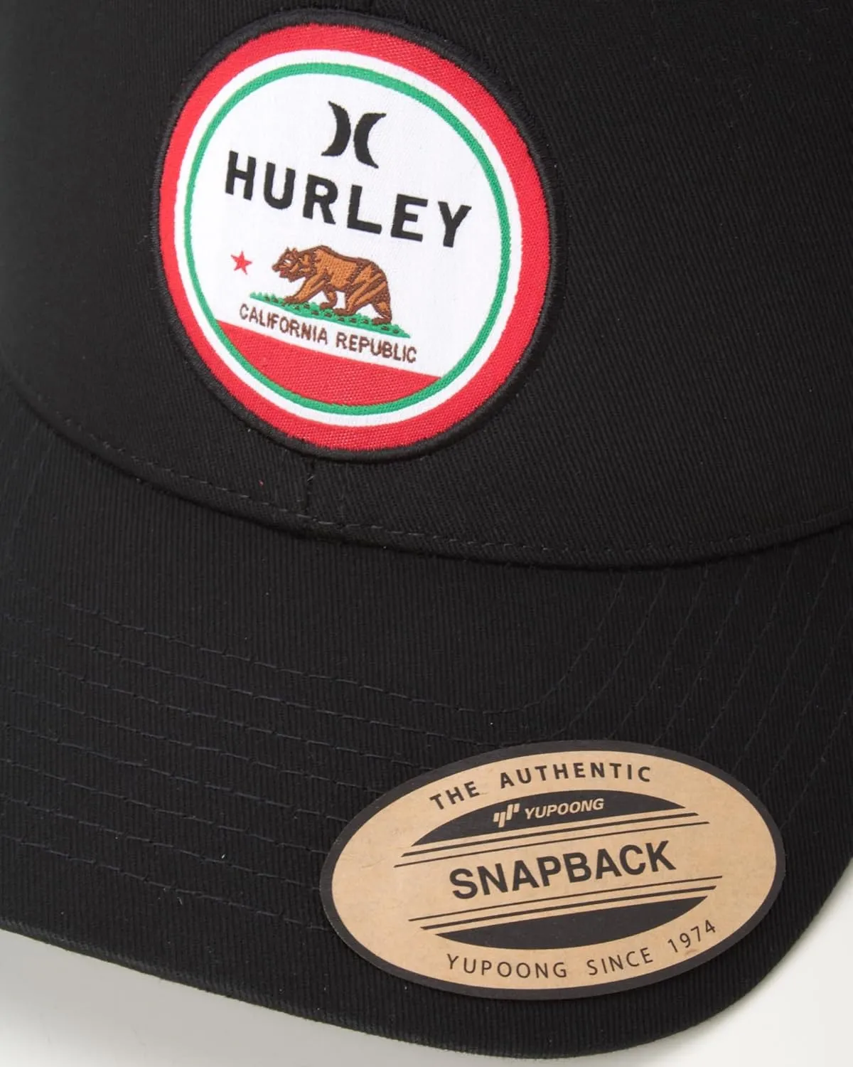 Hurley Mens Trucker Hat - Flat Brim Mesh Baseball Cap and Hats for Men with Adjustable Snapback Closure