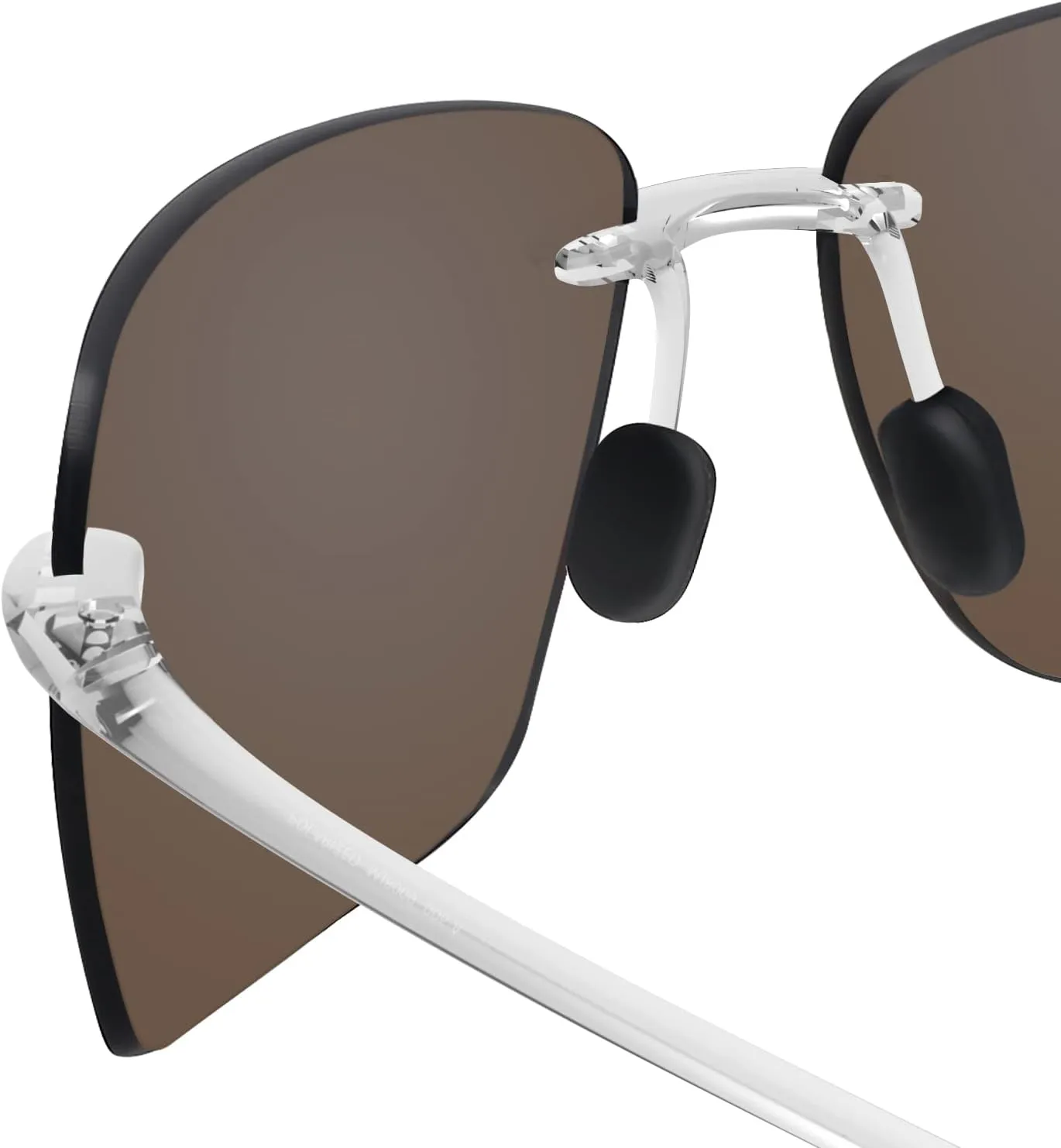 JULI Sports Sunglasses for Men Women Tr90 Rimless Frame for Running Fishing Golf Surf Driving MJ8009