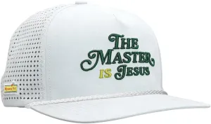 Kerusso - The Master is Jesus - Romans 10:9 - Polyester - Men's Trucker Cap Hat - One Size Fits Most, White
