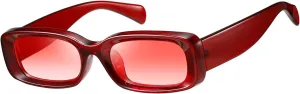 kimorn Retro Rectangle Sunglasses for Women Men Thick Frame Sun Glasses UV Protection Shades K1703