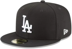 New Era Los Angeles Dodgers 59Fifty Fitted Hat, Adult, Black/White