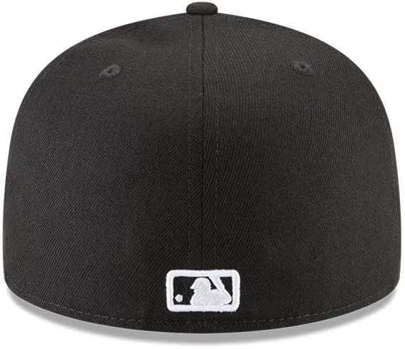 New Era Los Angeles Dodgers 59Fifty Fitted Hat, Adult, Black/White