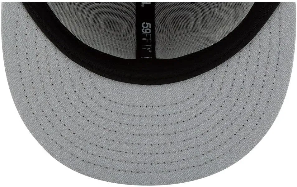 New Era Los Angeles Dodgers 59Fifty Fitted Hat, Adult, Black/White