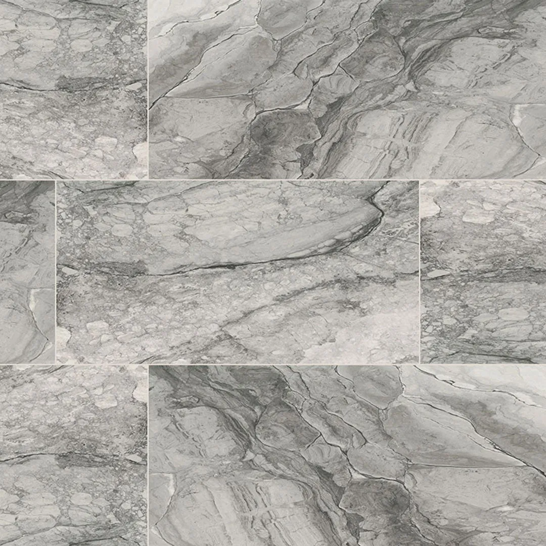 Onda Gray Polished, 24" x 48" - Porcelain Tile