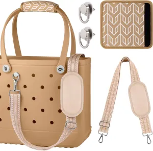 OUTXE Strap Wrap for Bogg Bag, Adjustable Crossbody Shoulder Long Straps for XL Medium Bog Beach Rubber Tote Bag Accessories