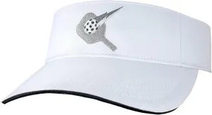 Pickleball Pro Visor Men's/Women's Lightweight, UV-Protective, Stay Cool Sports Visor (Sterling Silver Logo)