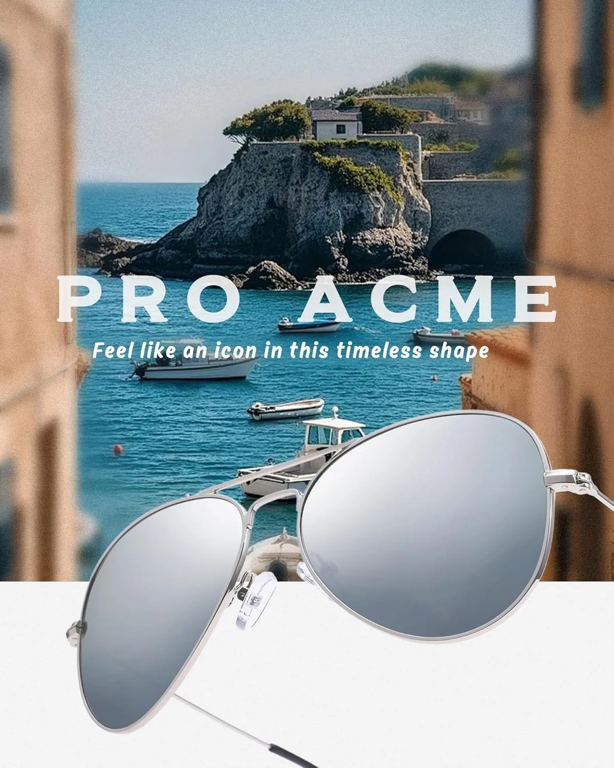 Pro Acme Classic Aviator Sunglasses for Women & Men Metal Frame UV400 Driver Sunglasses