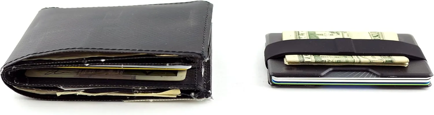 Radix One Slim Wallet - Minimalist Ultralight Polycarbonate Money Clip