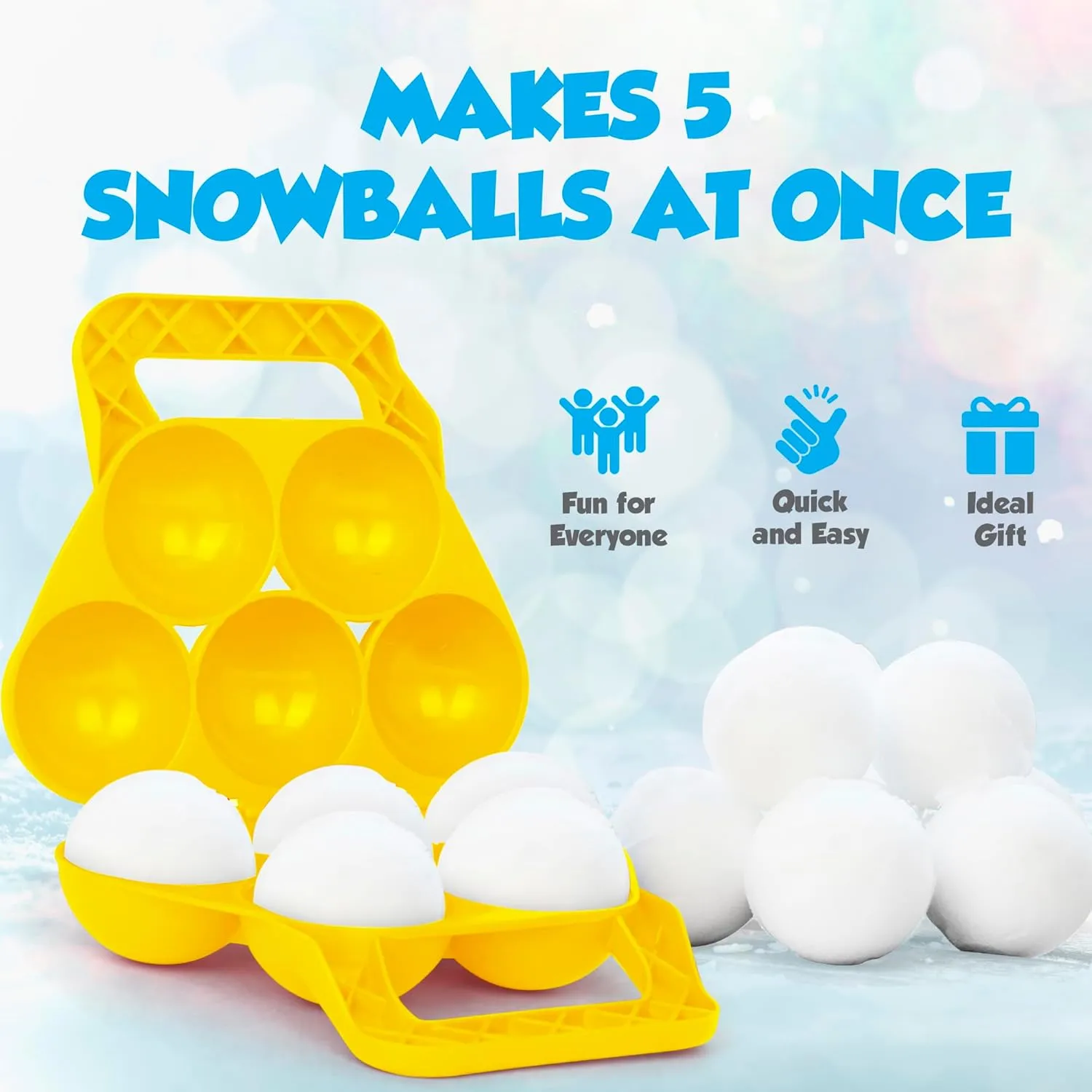 Slippery Racer 5 in 1 Snowball Maker, Red
