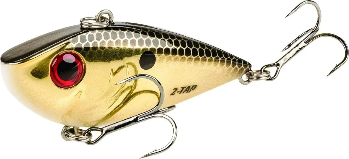 Strike King Red Eyed Shad Tungsten 2 Tap,Gold Black Back, 0.05
