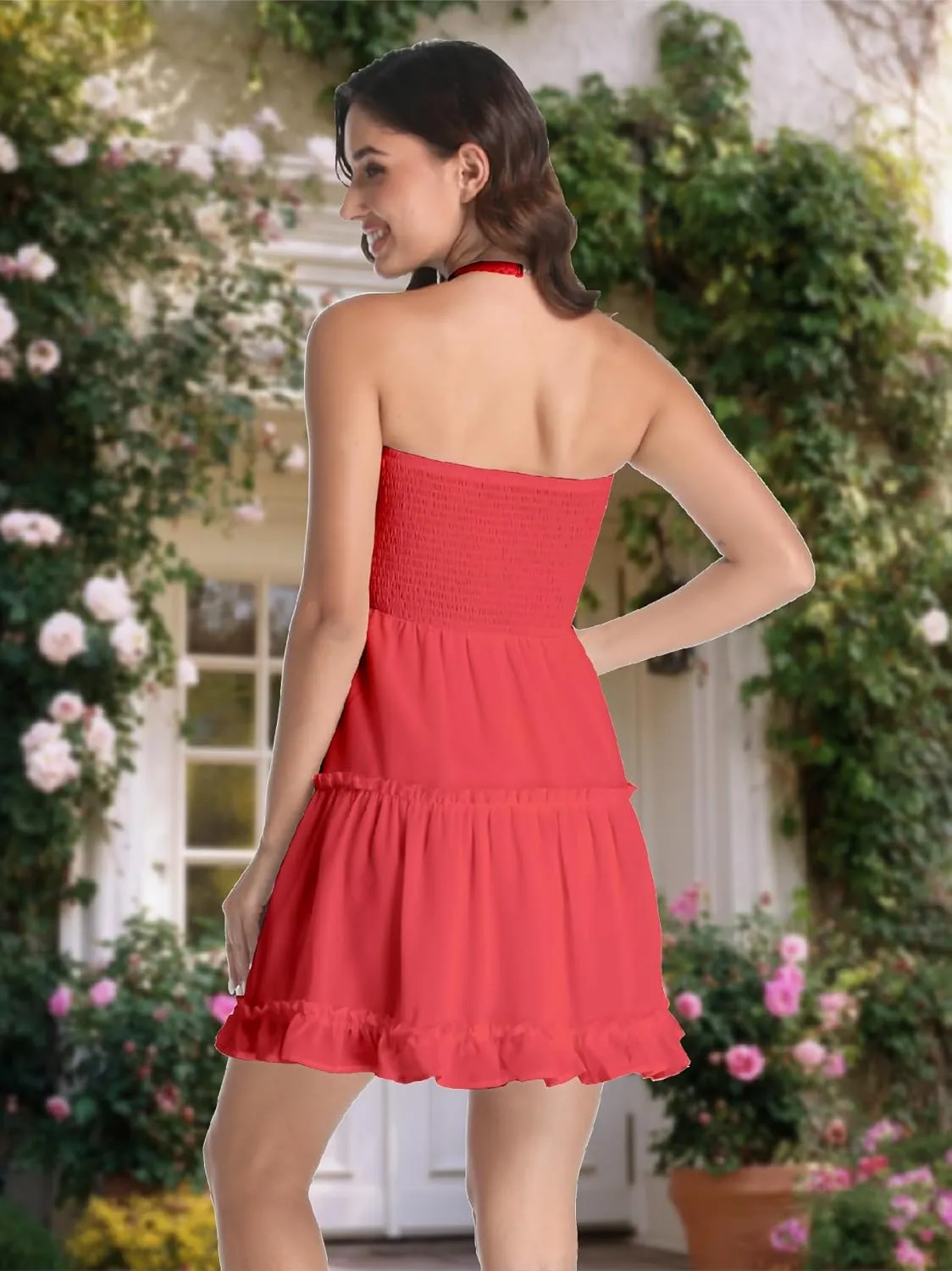 Summer Dresses for Women Strapless Tube Top Mini Dresses Beach Boho Sundress 2025
