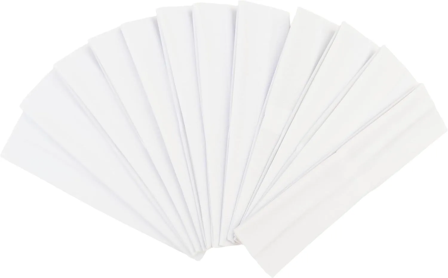 White Headbands - White Yoga Headbands Hairbands Exercise Bands Soft and Stretchy Elastic Solid Color