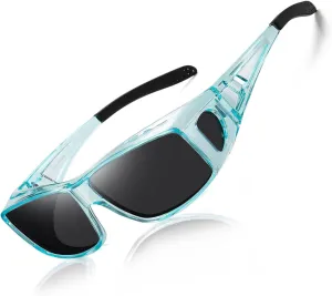 Wzerry Fit Over Glasses Sunglasses for Women Men, Polarized Oversized Sun Glasses for Prescription Glasses UV400 Protection